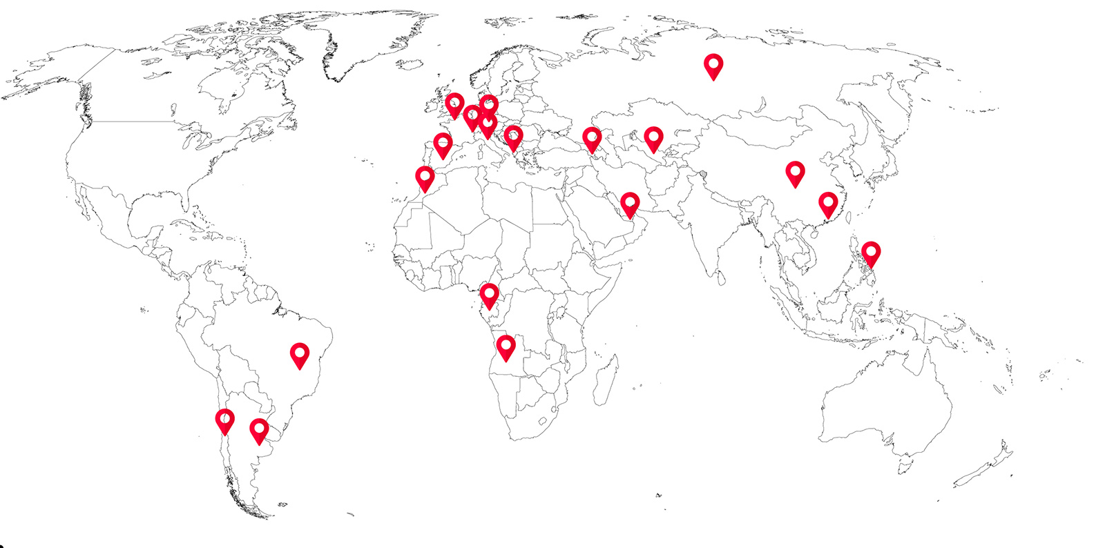 Mapa de exportacin Frigolar
